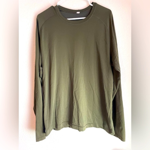 Lululemon Metal Vent Tech Long Sleeve Dark Olive size XL - Picture 2 of 9